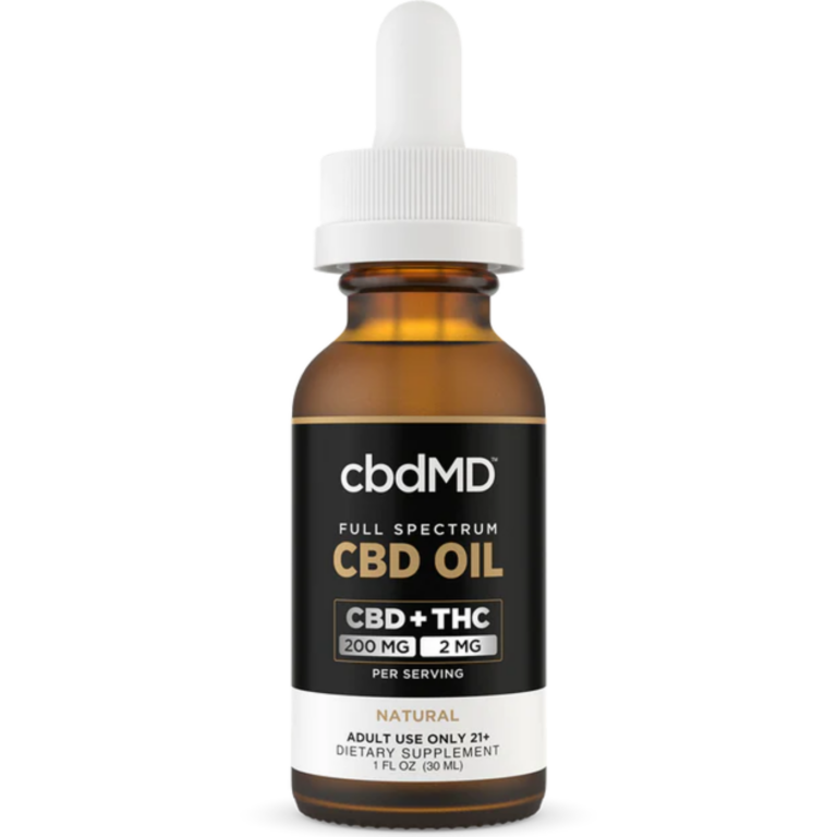 CBD Tincture - Full Spectrum 6000mg Set in a white background with a brown bottle