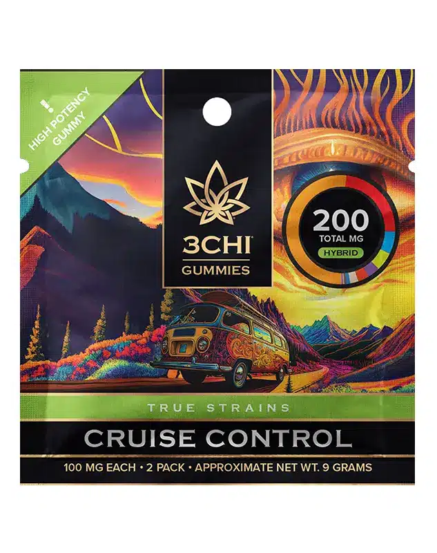 3CHI | True Strains High Potency Gummies Cruise Control | 200mg - 2ct