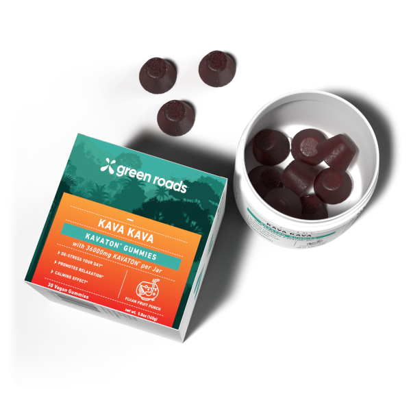 Kava Gummies - Fijian - Jar Open On Table