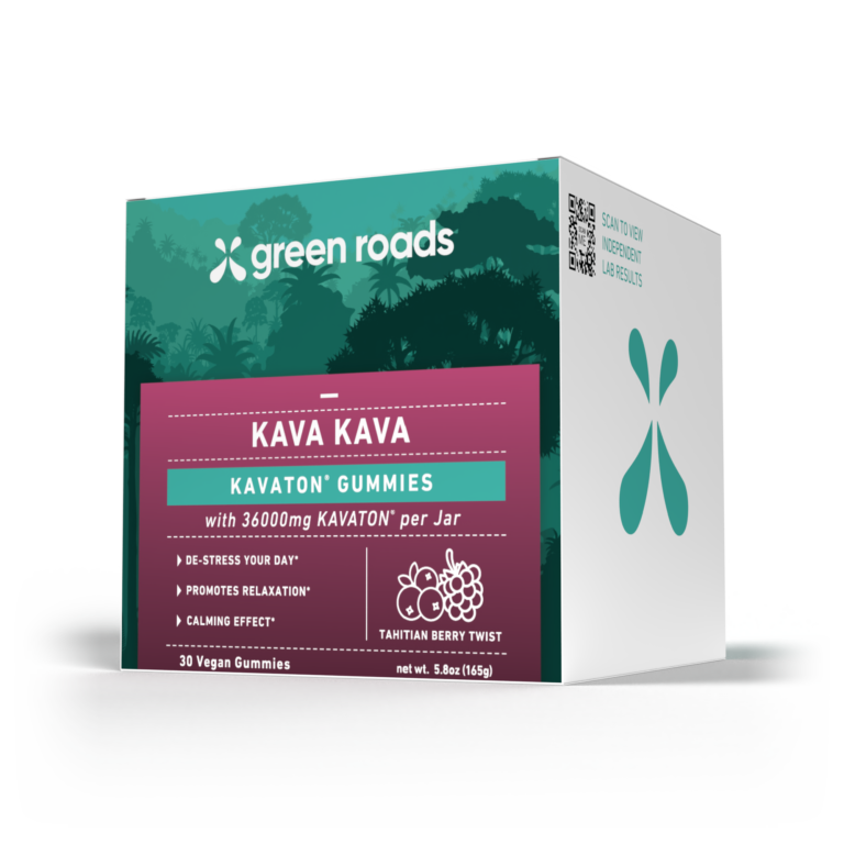 Green Roads Kava Gummies - Tahitian Berry Twist Front