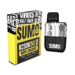 Half Bak'd | Rosin Blend Sumo THC Vape - Hippie Crasher | 5G - Indica Disposable