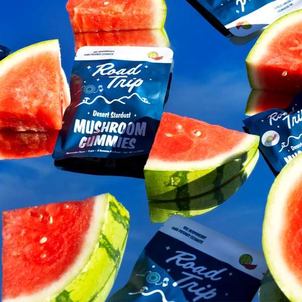 Road Trip | Watermelon Mushroom Gummies | Desert Stardust - High Potency Extract - 2ct - Image 2